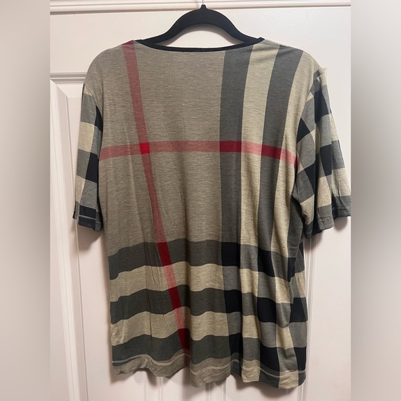 Authentic Burberry Nova Check Reversible Tshirt- L/XL - Picture 7 of 14